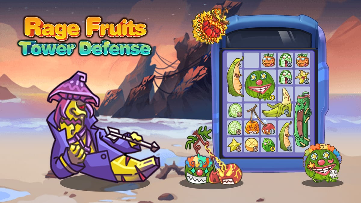 Rage Fruits Tower Defense gameplay screenshot