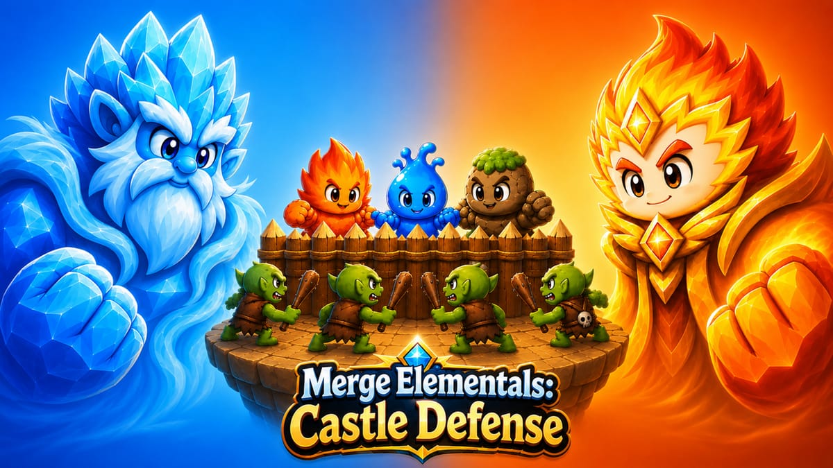 Merge Elementals: Castle Defense gameplay screenshot